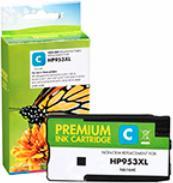 Actual product image Compatible Static-Control HP Ink No.953 XL Cyan (F6U16AE) New chip