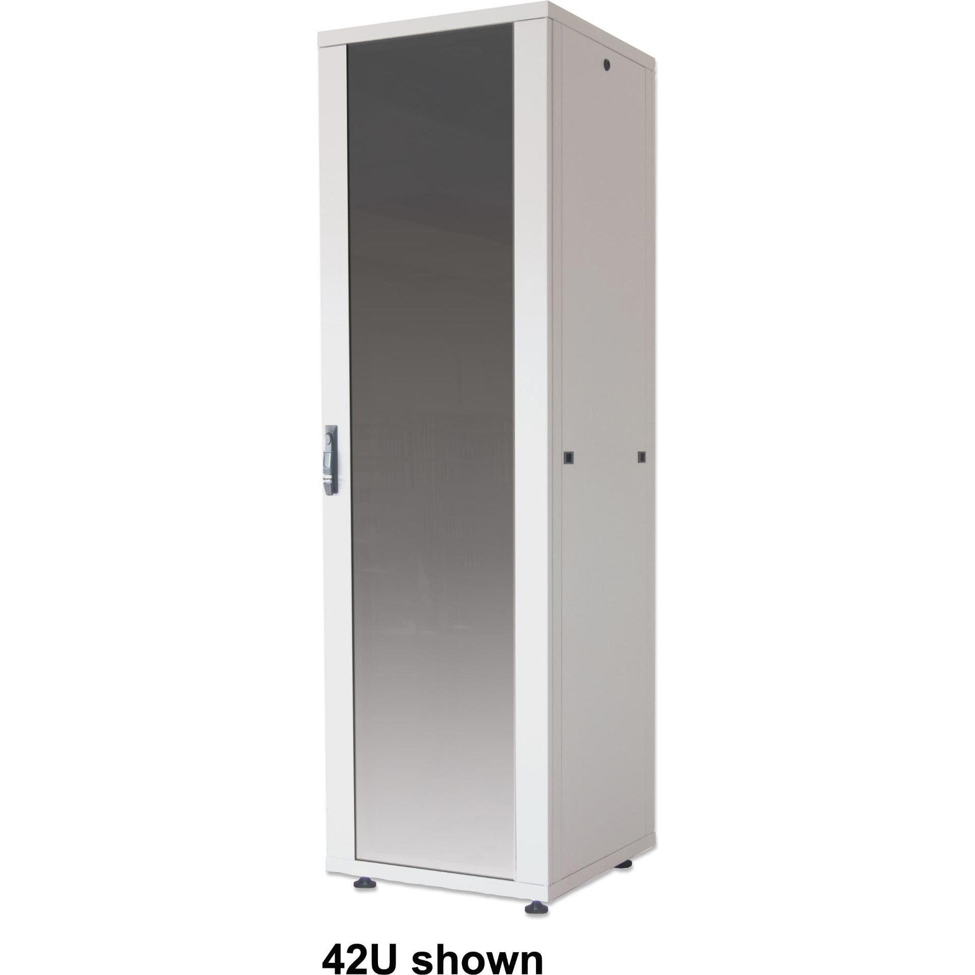 Intellinet 19" Netzwerkschrank, Basic Line (10.87 HE, 19 Zoll Rack), Serverschrank, Grau