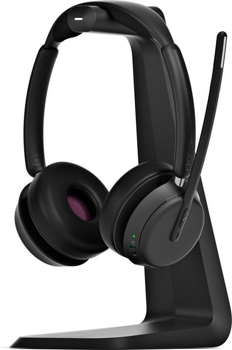 Actual product image EPOS IMPACT 1061 Stereo Bluetooth Headset incl. contactless charging stand (Wireless, USB-C, Google Meet, Unify, Zoom)