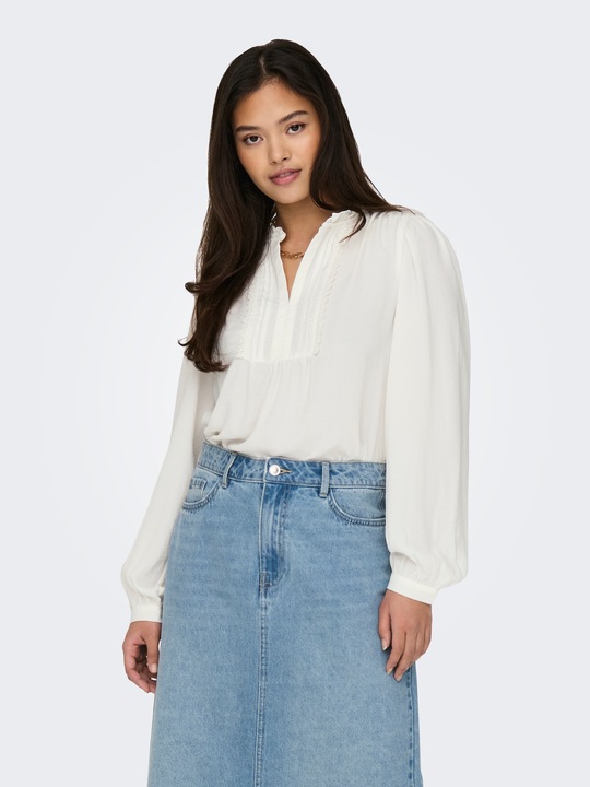 Actual product image JdY Regular fit V-neck Voluminous sleeve cut Top Top (S)