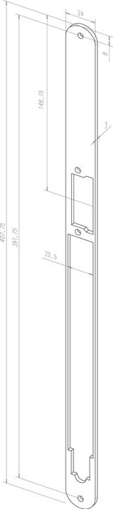 Actual product image effeff Renovation spacer plate