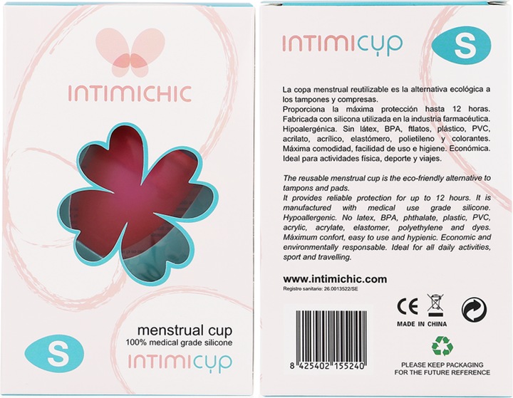 Produktbild Intimichic Copa Menstrual Silicona Medica S (S)
