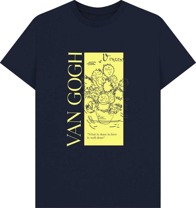 Image du produit Apoh - T-shirt motif/style Vincent Van Gogh SUNFLOWERS QUOTE - Adulte (XL)