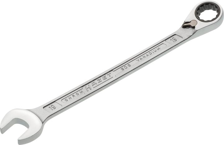 Produktbild HAZET Knarren Ring-Maulschlüssel 606-19 ∙ Aussen Doppel-Sechskant-Tractionsprofil ∙ 19 mm (19 mm)
