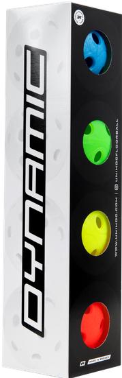 Actual product image Unihoc 4-Pack IFF Matchball Dynamic Floorball (One size)