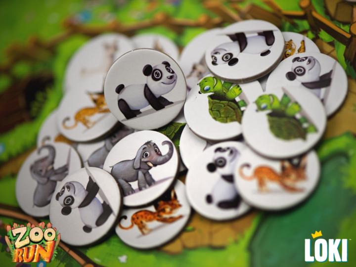 Produktbild Loki Kids 516009 - Zoo Run, Brettspiel, für 3-5 Spieler, ab 5 Jahren (Deutsch, 3 - 5 Spieler)