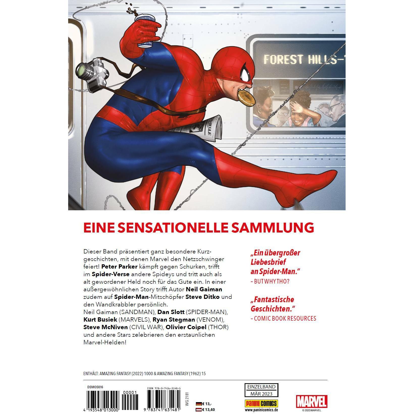 Thumbnail - Amazing Fantasy präsentiert Spider-Man, Belletristik von Rainbow Rowell, Neil Gaiman, Marco Checchetto, Dan Slott, Micha...