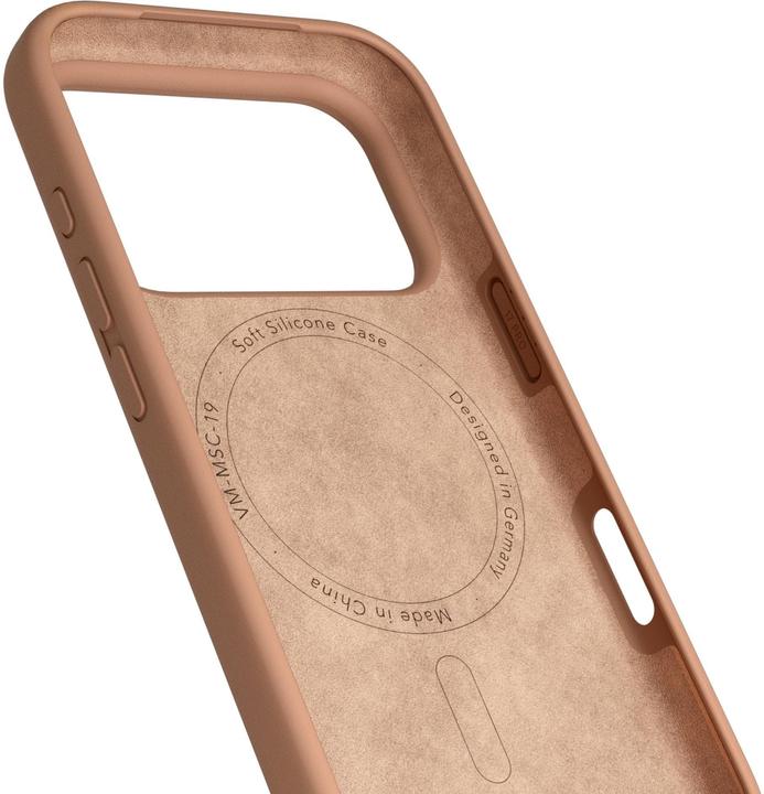 Actual product image Vonmählen Back Cover Soft Silicone iPhone 17 Pro Dark Cream (Apple iPhone 17 Pro)