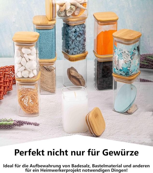 Produktbild Deco haus Vorratsgläser-Set mit Deckel (0.28 l)