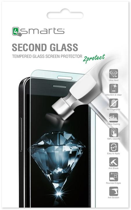 4smarts Second Glass 2.5D (1 Stk., Samsung Galaxy Xcover 4)