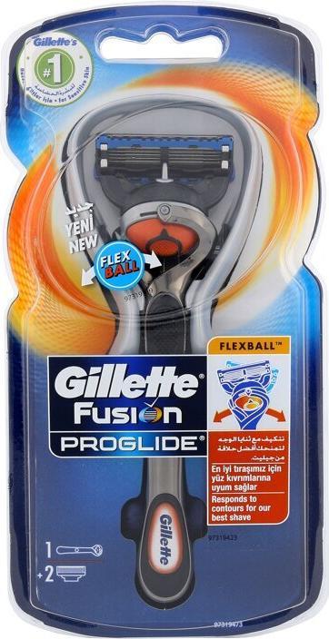 Produktbild Gillette Venus Gillette - Fusion Proglide Flexball Shaver For Men + 2 Spare Heads