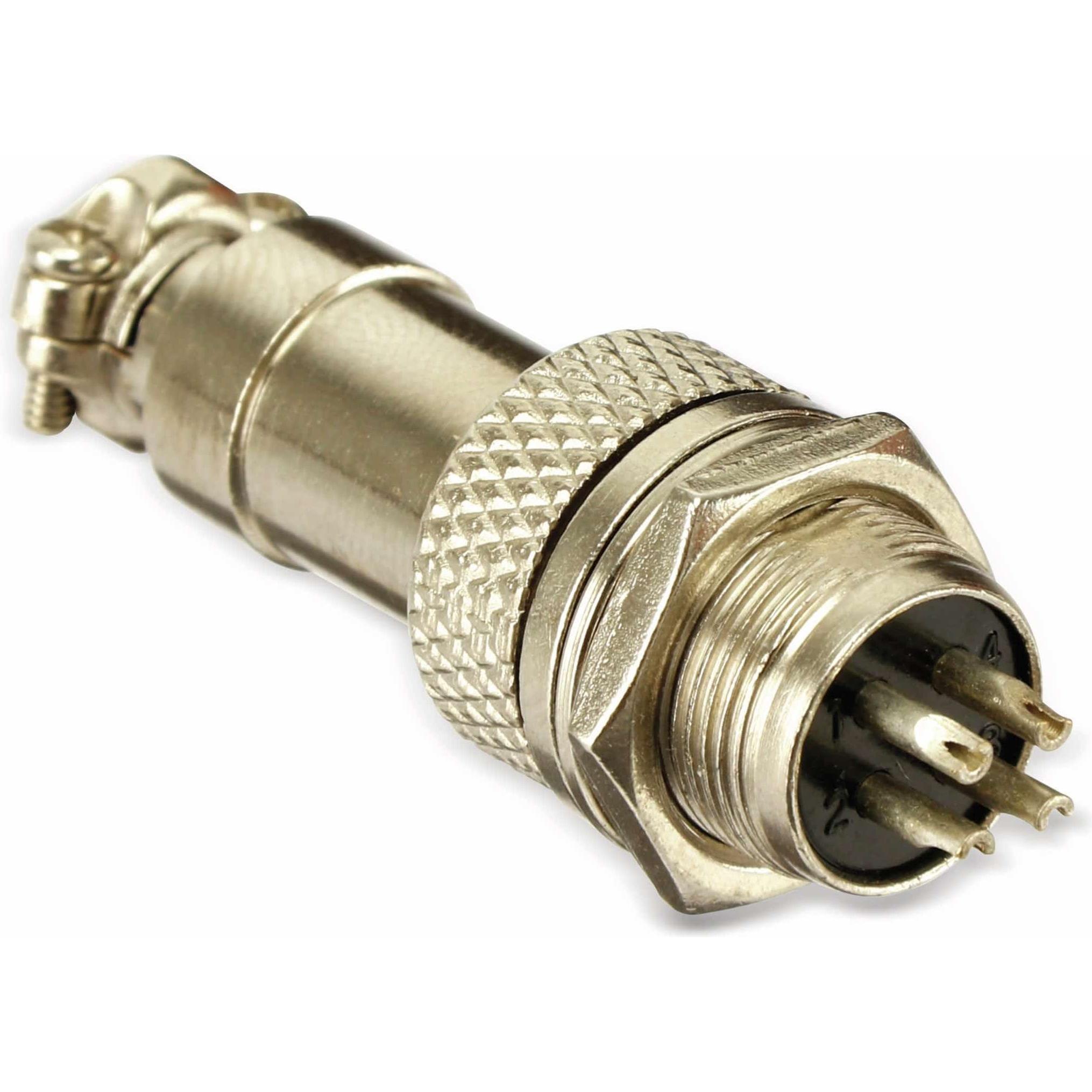 Eneroid Steckverbinder-Set GX12-4, 4-polig, Audio Stecker