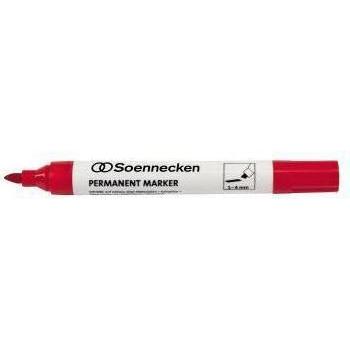Thumbnail - Soennecken, Marker, Permanentmarker Strichstärke: 1-4 mm Schreibfarbe: rot (Rot, 4 mm, 1 x)