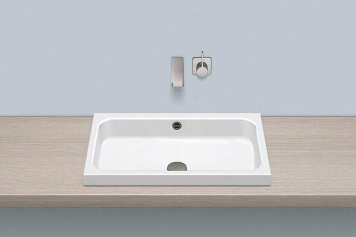 Actual product image Alape top basin AB.SR650, rectangular W: 650mm H: 127mm D: 415mm, 3230700000, white (415 mm, 650 mm)