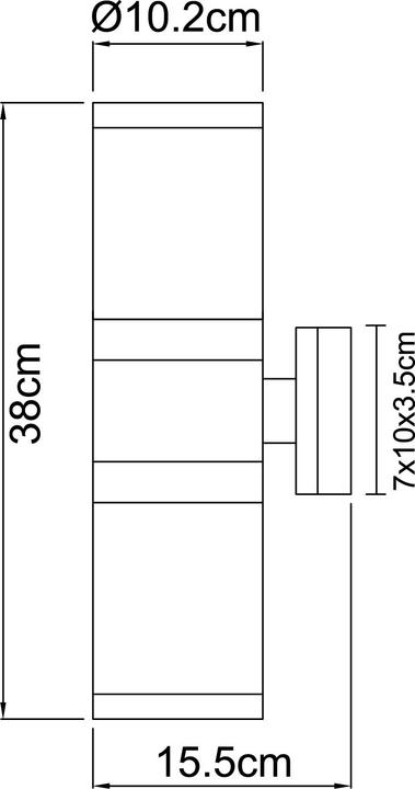 Image du produit Globo Lampe d'extérieur Xeloo (E27, IP44)