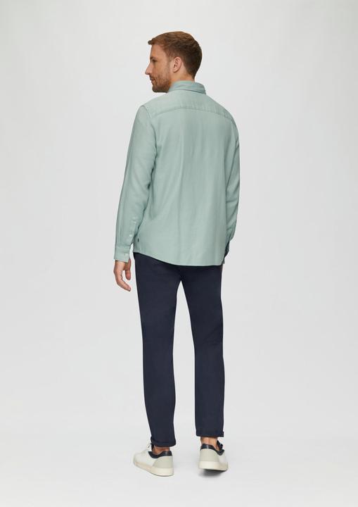 Produktbild S.Oliver Hemd Regular Fit: Strukturiertes Baumwollhemd mit Button-down-Kragen (S)