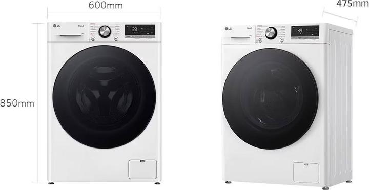 Actual product image LG F2V7SLIM9 (9 kg, Left)