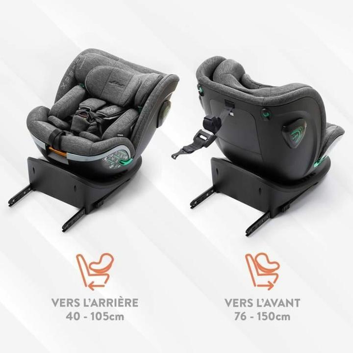 Immagine prodotto Babyauto Xperta i-Size autostoel - 360 met isofix - Grigio Dobby (Reboarder, ECE R129/i-Size Standard)