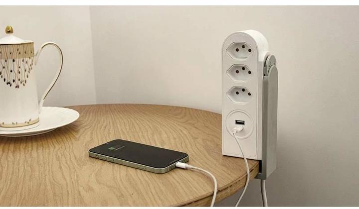 Actual product image Steffen Clamp (5x, USB-A, USB-C, 1.50 m)