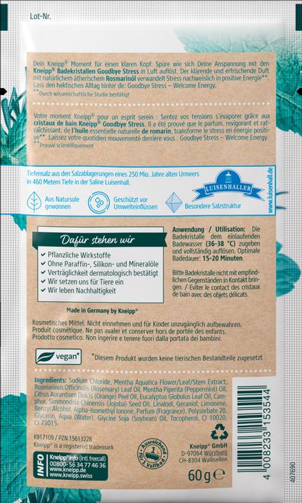 Produktbild Kneipp Goodbye Stress (Badesalz)