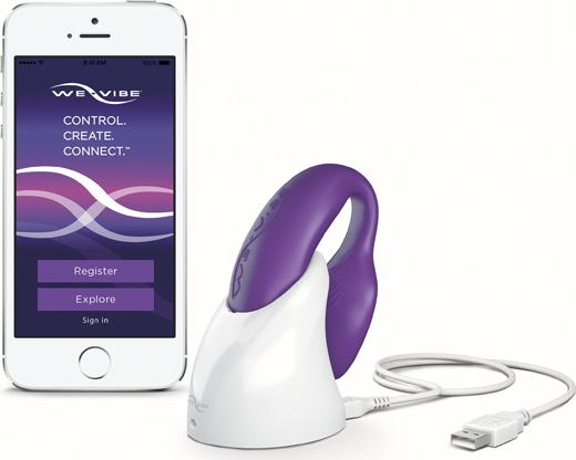 Actual product image We-Vibe Love Toy 4 Plus App Only Model Purple