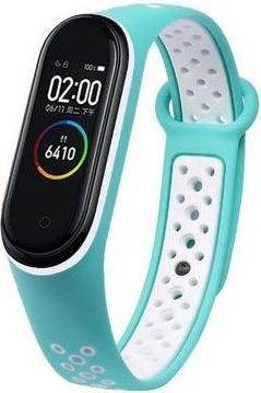 Actual product image iLike Silicone Wristband Strap for Xiaomi Mi Band 5 Dots Turquoise (Silicone)