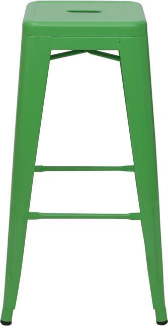 Produktbild Swisshandel24 4x Barhocker, Barstuhl Tresenhocker, Metall Industriedesign stapelbar grün