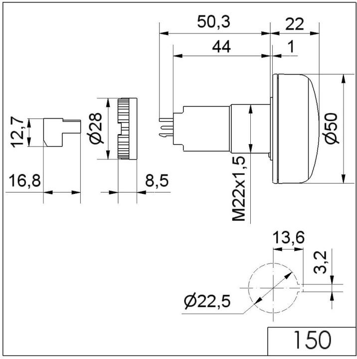Produktbild Werma LED-Summer-Kombination 230V