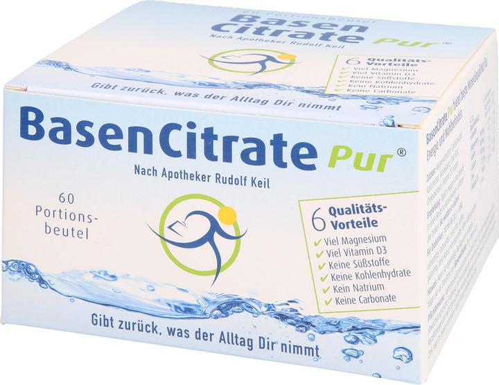 Image du produit Madena BasenCitrate pur d'après le pharmacien Rudolf Keil, sachets-portions, 60 pcs. Sachets (60 pièce(s), Beutel, 4.10 g)