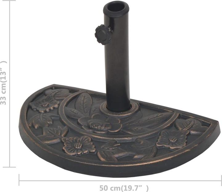 Actual product image vidaXL Sonnenschirmfuss