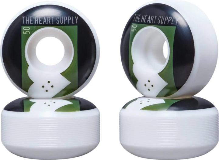 Actual product image Heart Supply Skateboard Wheels Even 50mm 4-Pack 2023 (50 mm)