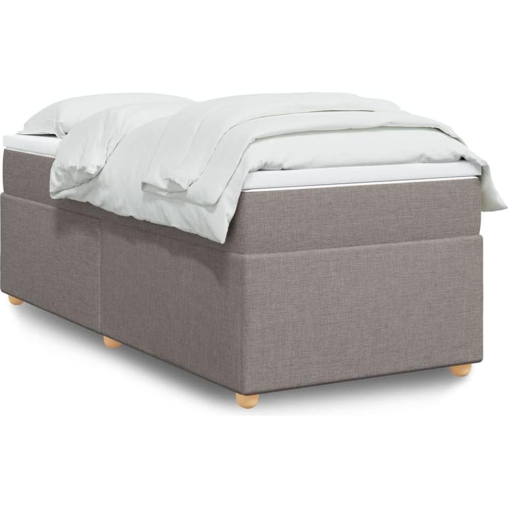 VidaXL, Bett, Bo x springbett mit Matratze 100 x 200 cm Stoff (100 x 200 cm)