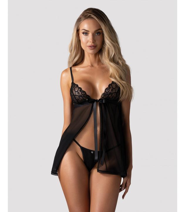 Produktbild Obsessive Blomentis babydoll i stringi XL/2XL (XXL)