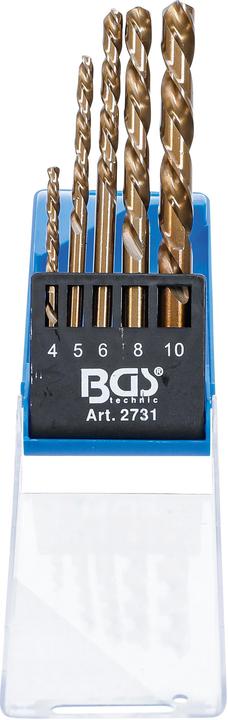 Immagine prodotto BGS Set di punte da trapano | taglio sinistro | 5 pezzi. (4 - 10 mm)