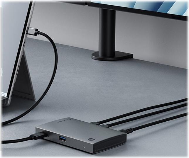 Productafbeelding Alogic Thunderbolt 4 BLAZE Compact Hub Driedubbele Thunderbolt Uitgangen (Thunderbolt, 4 Havens)