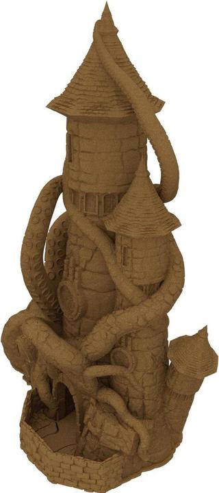 Produktbild Feldherr Goldener Kraken Würfelturm 3D gedruckt, abnehmbares Dach (Kunststoff)