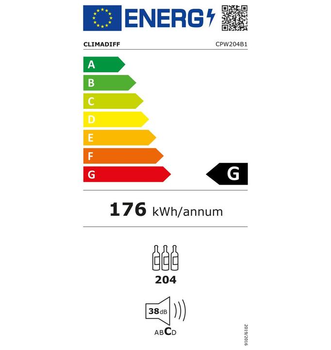 Label énergétique Climadiff CPW204B1