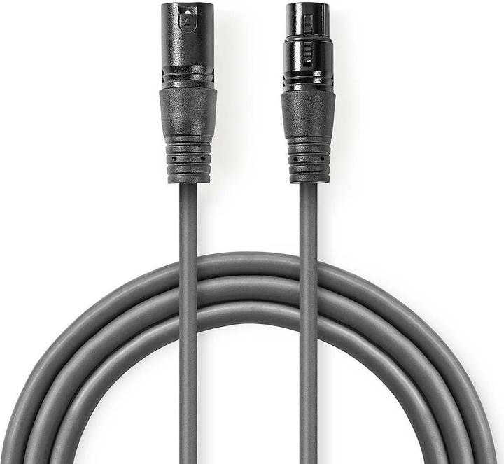 Nedis XLR-Audiokabel XLR-Stecker 3-polig (5 m, XLR)