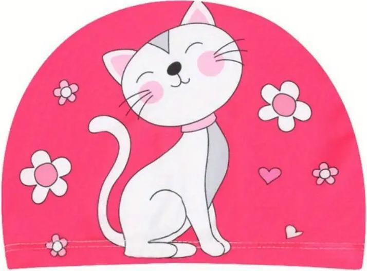 Splash & Fun Tissu élastique Bonnet de bain enfant chat