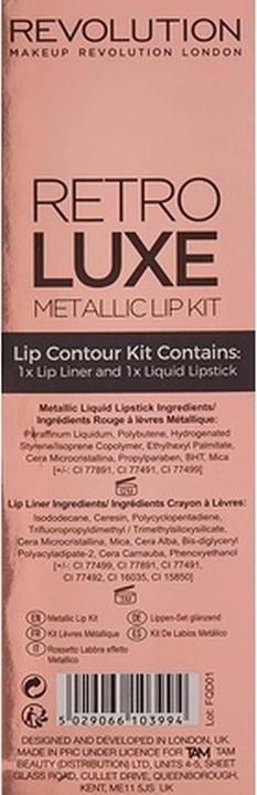 Produktbild Makeup Revolution Sovereign Retro Luxe Metallic Lip Kit
