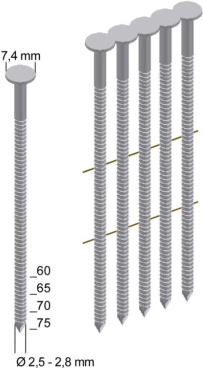 Productafbeelding Prebena Rolnagels verzinkt met ringschacht draadmagazijn90 mm