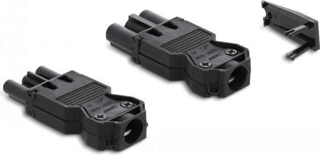 Actual product image Delock Installation connector 3-pole, screw connection GST18/3 black