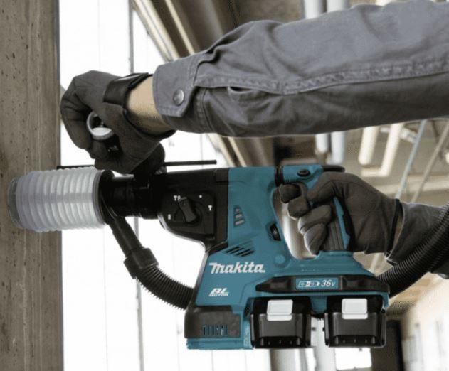 Produktbild Makita DRILL AND ASSESSMENT HAMMER SDS-PLUS 2x18V 2.9J WITHOUT BATTERIES AND CHARGER + HOLDER DHR281 (Akkubetrieb)