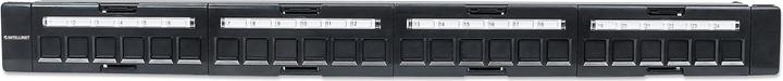 Produktbild Intellinet Patchpanel 24 Port unbestueckt 1 HE nummerierte Ports abnehmbare Kabelmanagementleiste