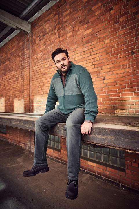 Produktbild Men+ Strickjacke, Stehkragen, Zipper (L)