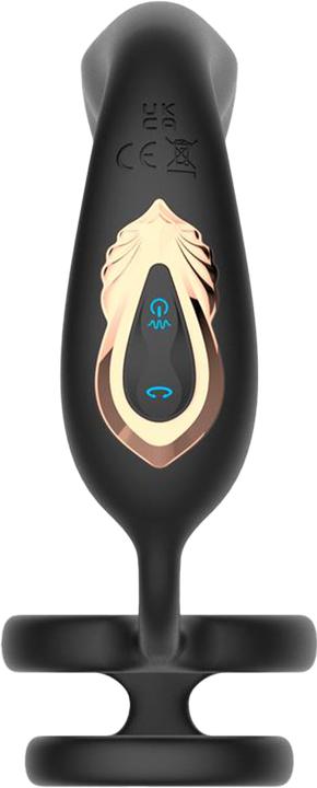 Produktbild IntoYou Bruce – Prostatamassagegerät 360° mit doppelter Penisring-Vibration – Schwarz