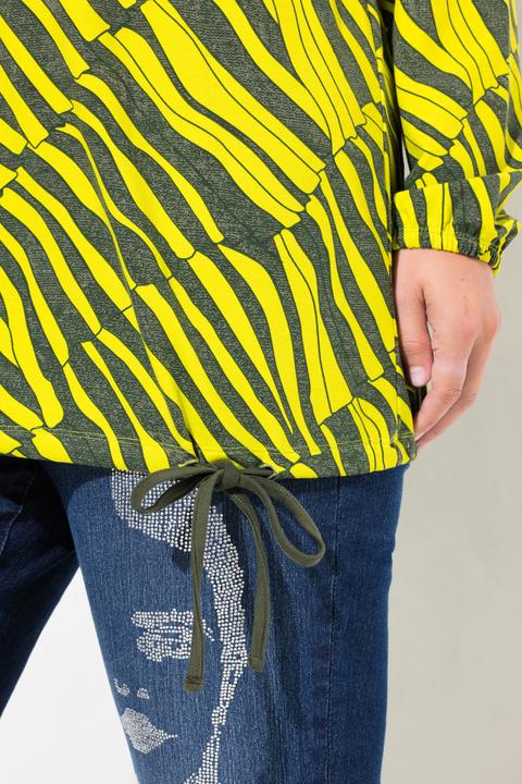 Actual product image Miamoda T-Shirt, Classic Fit, Grafikmuster, Saum-Bindeband (42)