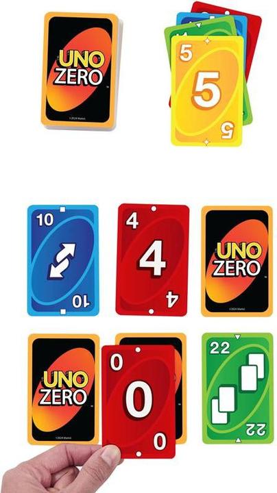 Produktbild Mattel Games UNO Zero (Multilingual, 2 - 10 Spieler)