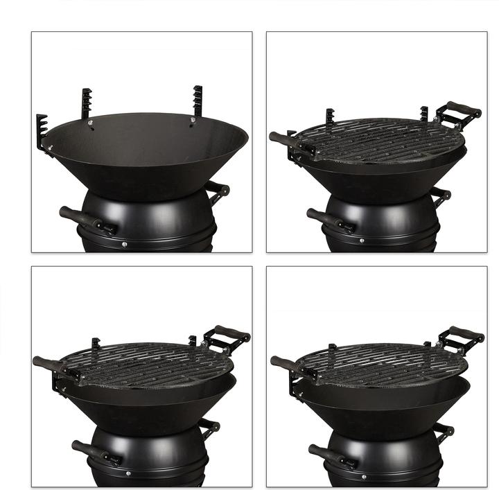 Image du produit Relaxdays Barbecue tonneau (35 cm)