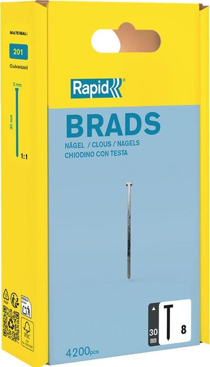 Immagine prodotto Rapid Chiodi di tipo 8 da 30 mm